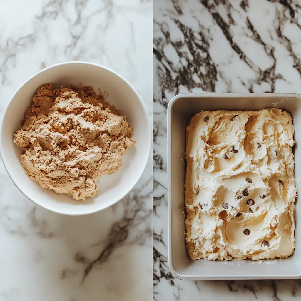 Step-by-step preparation of dairy-free chocolate chip cookies with vegan ingredients.