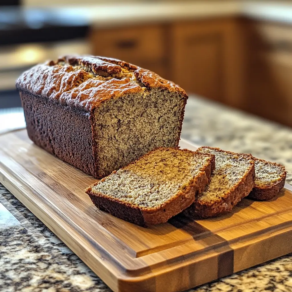 Sliced gluten-free banana bread