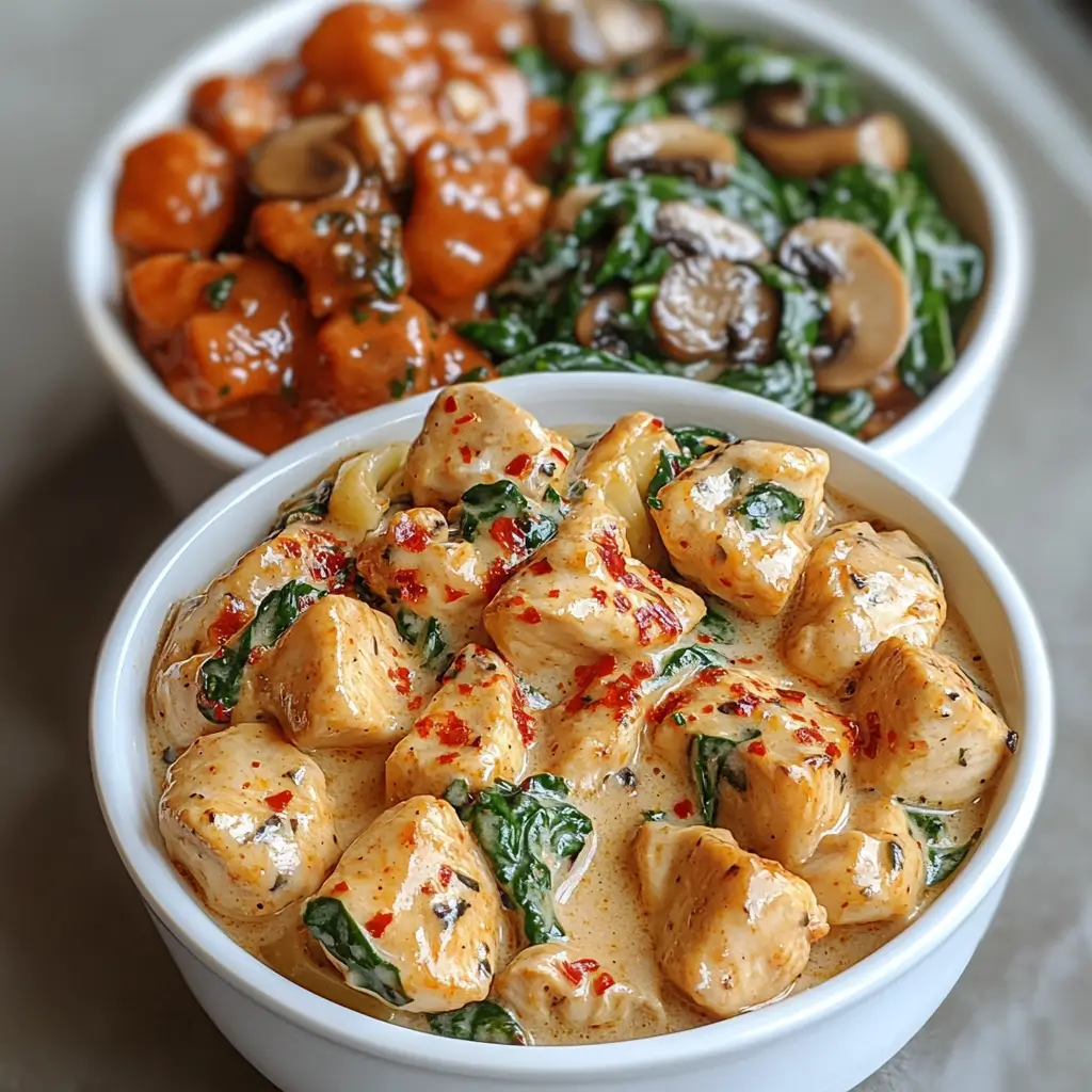 Three versions of Garlic Parmesan Chicken Pasta: classic, spicy, and veggie.