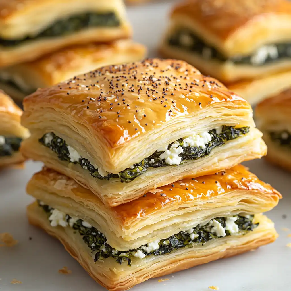 Gluten-Free Spinach and Feta Puff Pastry Bites