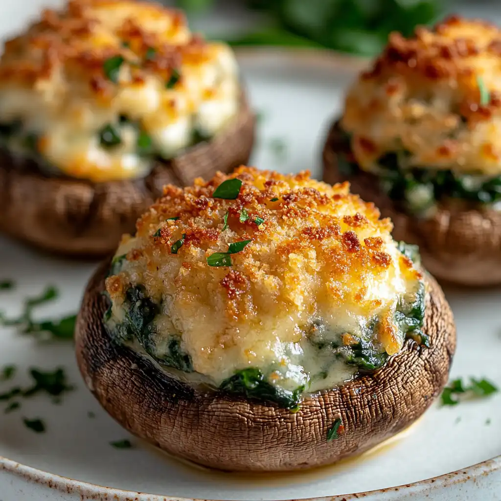 Easy Vegetarian Stuffed Mushrooms
