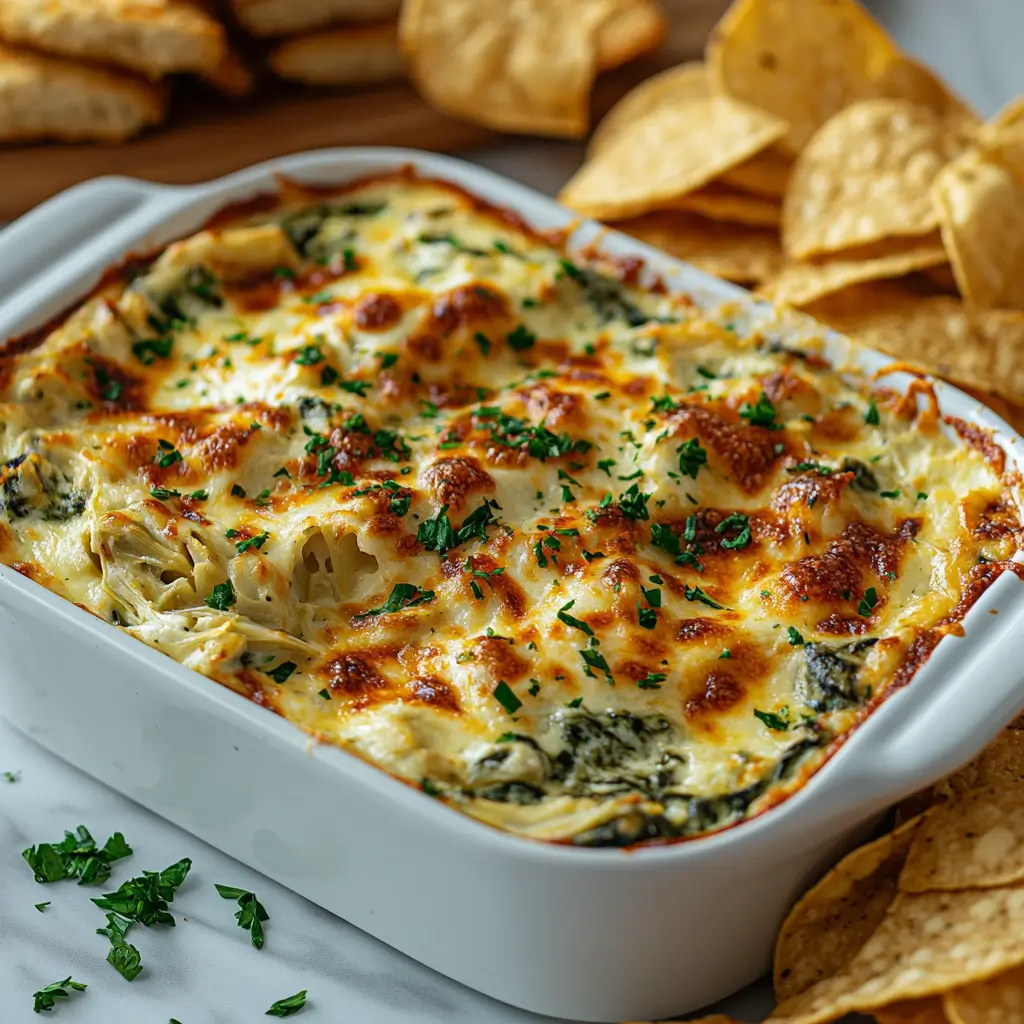 Baked Spinach Artichoke Dip Recipe – Easy & Delicious