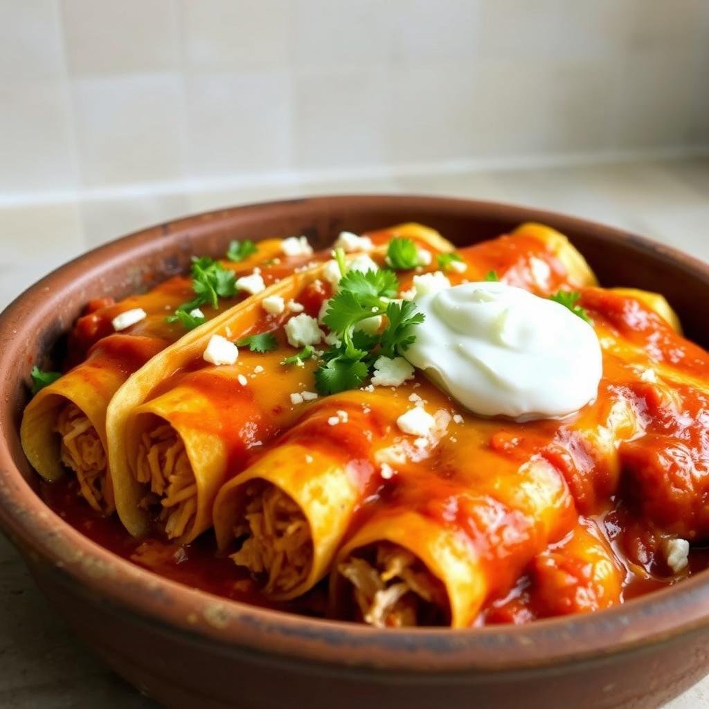 Lazy Enchiladas (Crockpot) – Easy Slow Cooker Recipe
